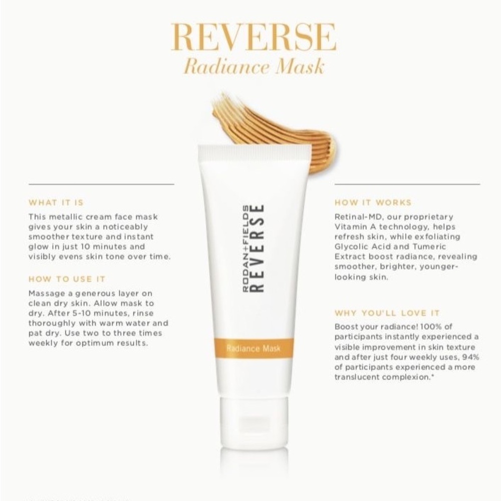 Rodan + Fields Reverse Radiance Mask - Picture 3 of 4